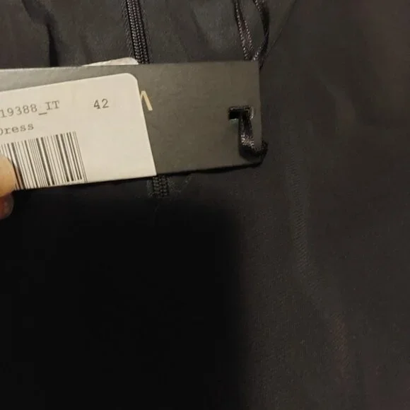 Versace Black Midi Sheath Dress with Crew Neck - Picture 4 of 4